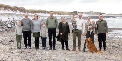  Fotograf Janne Haslund Familie billede strand Lønstrup skallerup